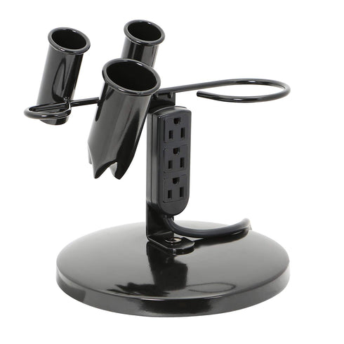 Tabletop Blow Dryer and Hair Iron Holder with 3 Outlets